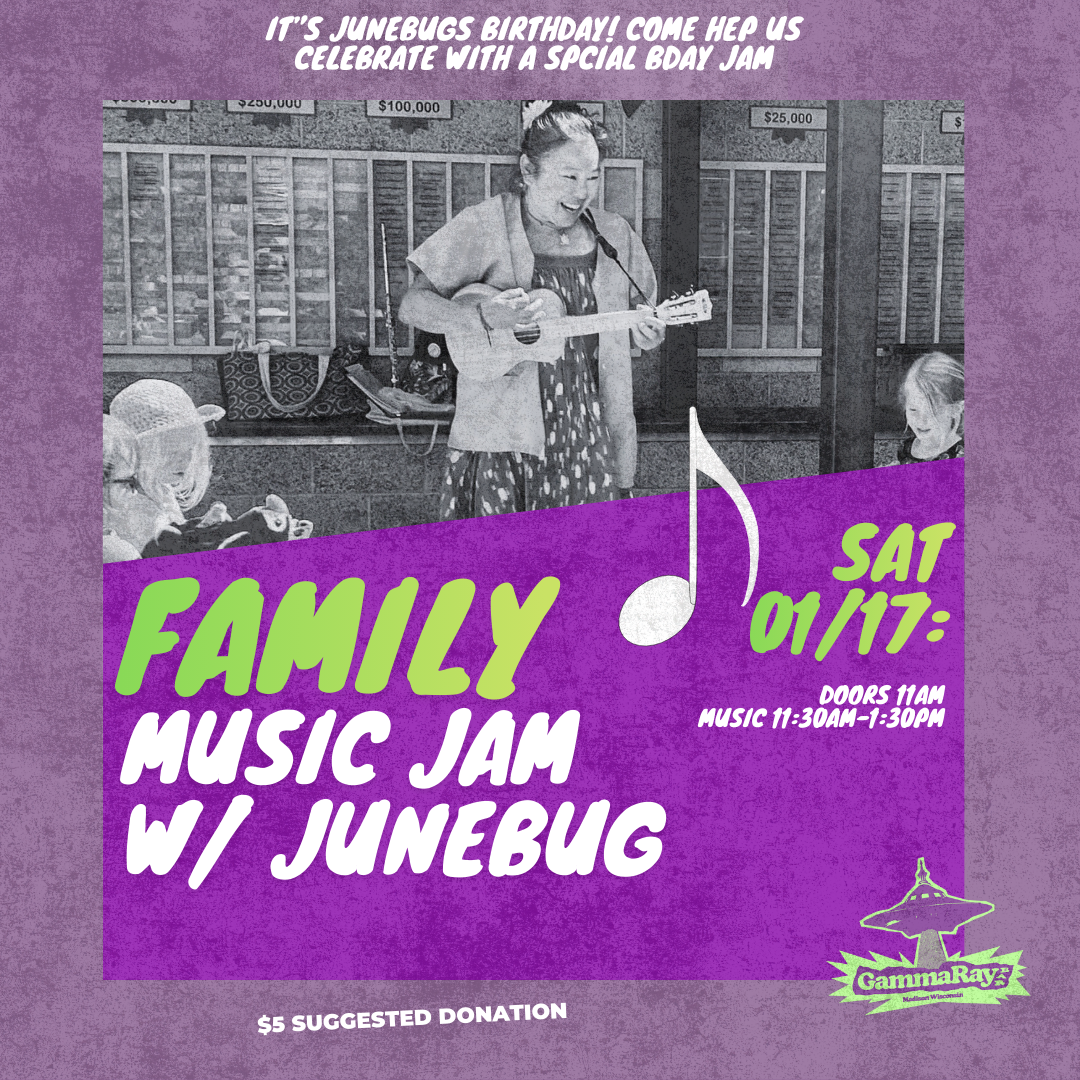 Dj Junebug Music With Junebug – Family Jam – Birthday Edition! | Gamma Ray Bar