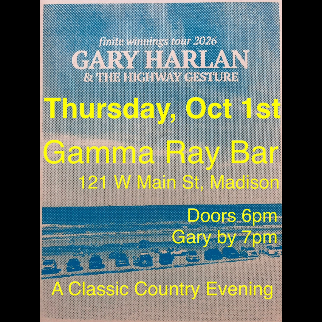 Gary Harlan & The Highway Gesture present a Classic Country Evening