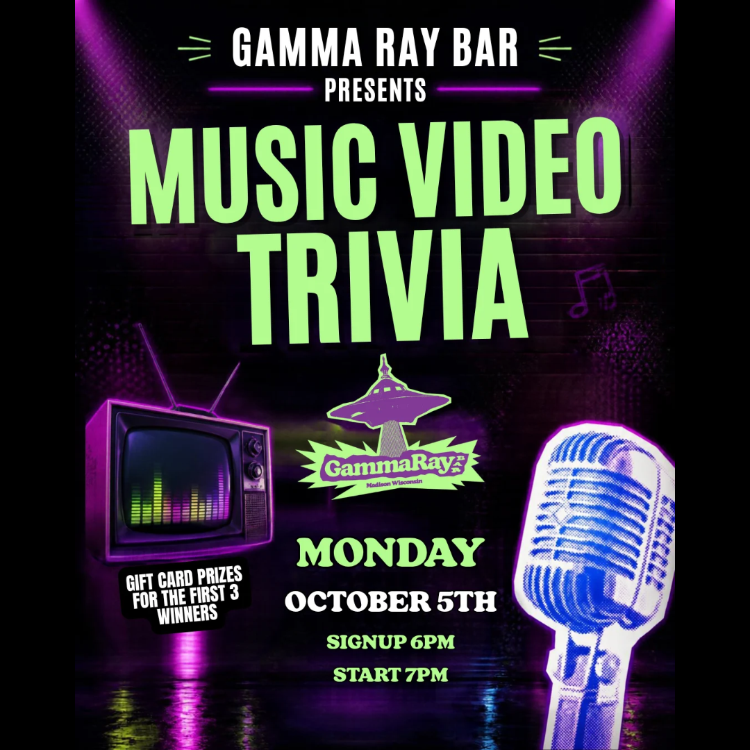 Gamma Ray Bar Presents: Music Video Trivia